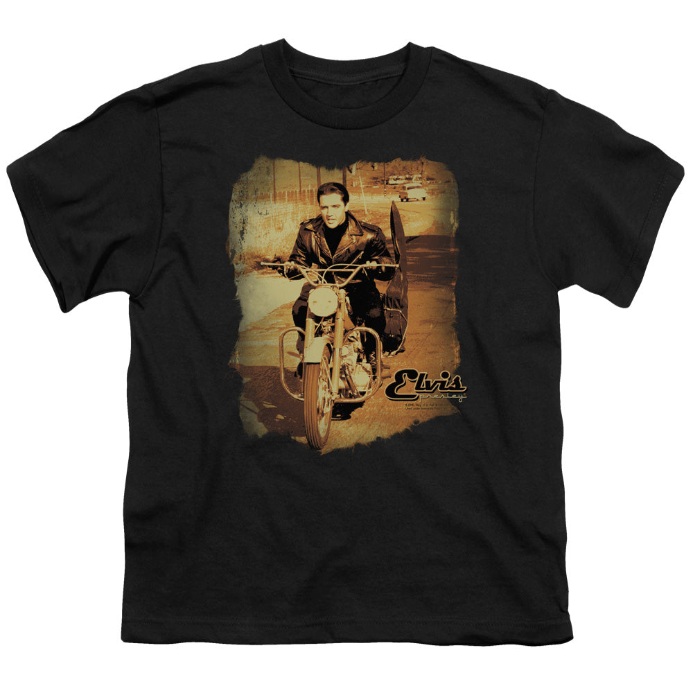 Elvis Presley Hit the Road Kids Youth T Shirt Black Officially Licensed