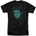 Elvis Presley Young Dots Mens Tall T Shirt Black Officially Licensed