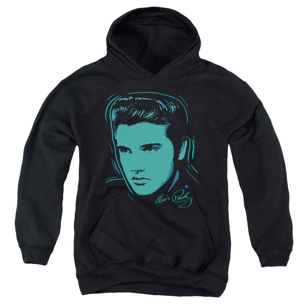 Elvis Presley Young Dots Kids Youth Hoodie Black Officially Licensed