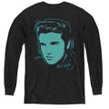 Elvis Presley Young Dots Long Sleeve Kids Youth T Shirt Black Officially Licensed