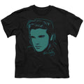 Elvis Presley Young Dots Kids Youth T Shirt Black Officially Licensed