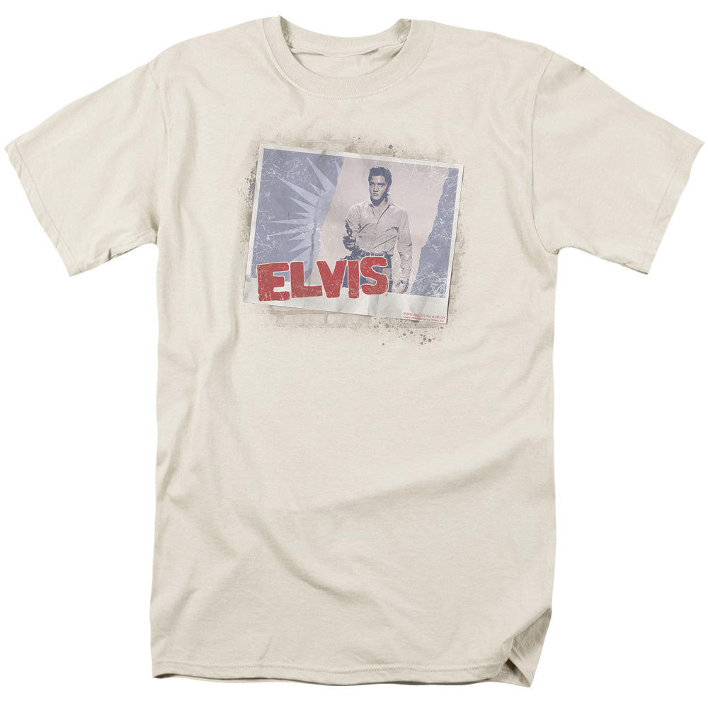 Elvis Presley Tough Guy Poster Mens T Shirt Sand Officially Licensed