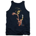 Elvis Presley Early Elvis Mens Tank Top Shirt Navy Blue Officially Licensed