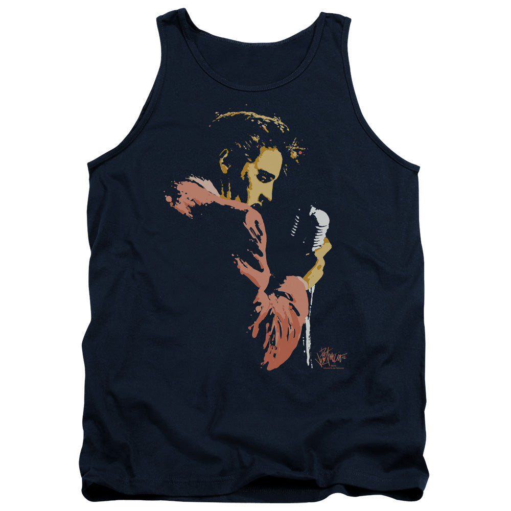 Elvis Presley Early Elvis Mens Tank Top Shirt Navy Blue Officially Licensed