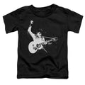 Elvis Presley Black and White Guitarman Toddler Kids Youth T Shirt Black Officially Licensed