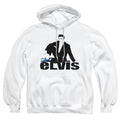 Elvis Presley Blue Suede Mens Hoodie White Officially Licensed
