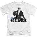 Elvis Presley Blue Suede Juvenile Kids Youth T Shirt White Officially Licensed