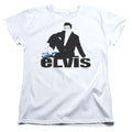Elvis Presley Blue Suede Womens T Shirt White Officially Licensed