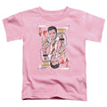 Elvis Presley King of Hearts Toddler Kids Youth T Shirt Pink Officially Licensed