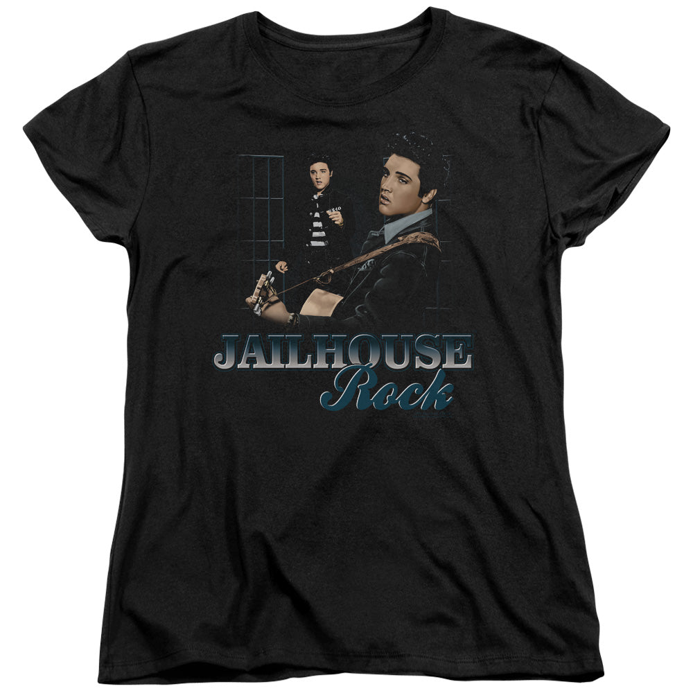 Elvis Presley Jailhouse Rock Womens T Shirt Black Officially Licensed