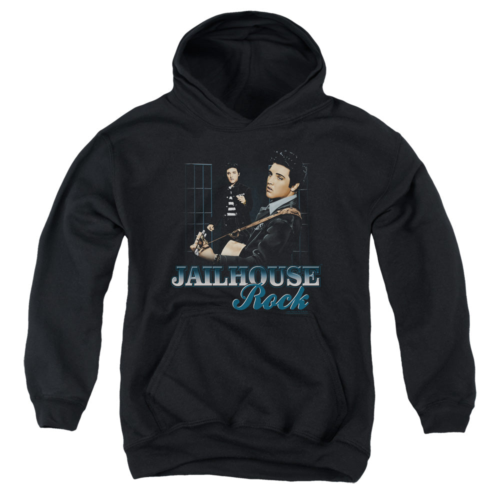 Elvis Presley Jailhouse Rock Kids Youth Hoodie Black Officially Licensed