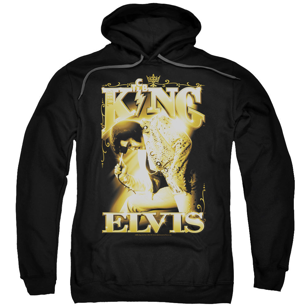 Elvis Presley The King Mens Hoodie Black Officially Licensed