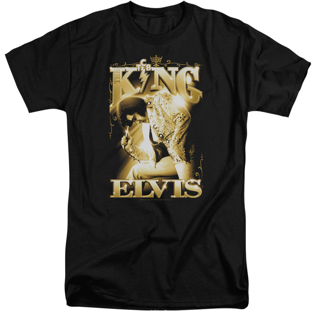 Elvis Presley The King Mens Tall T Shirt Black Officially Licensed