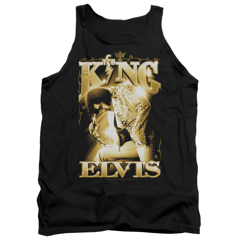 Elvis Presley The King Mens Tank Top Shirt Black Officially Licensed