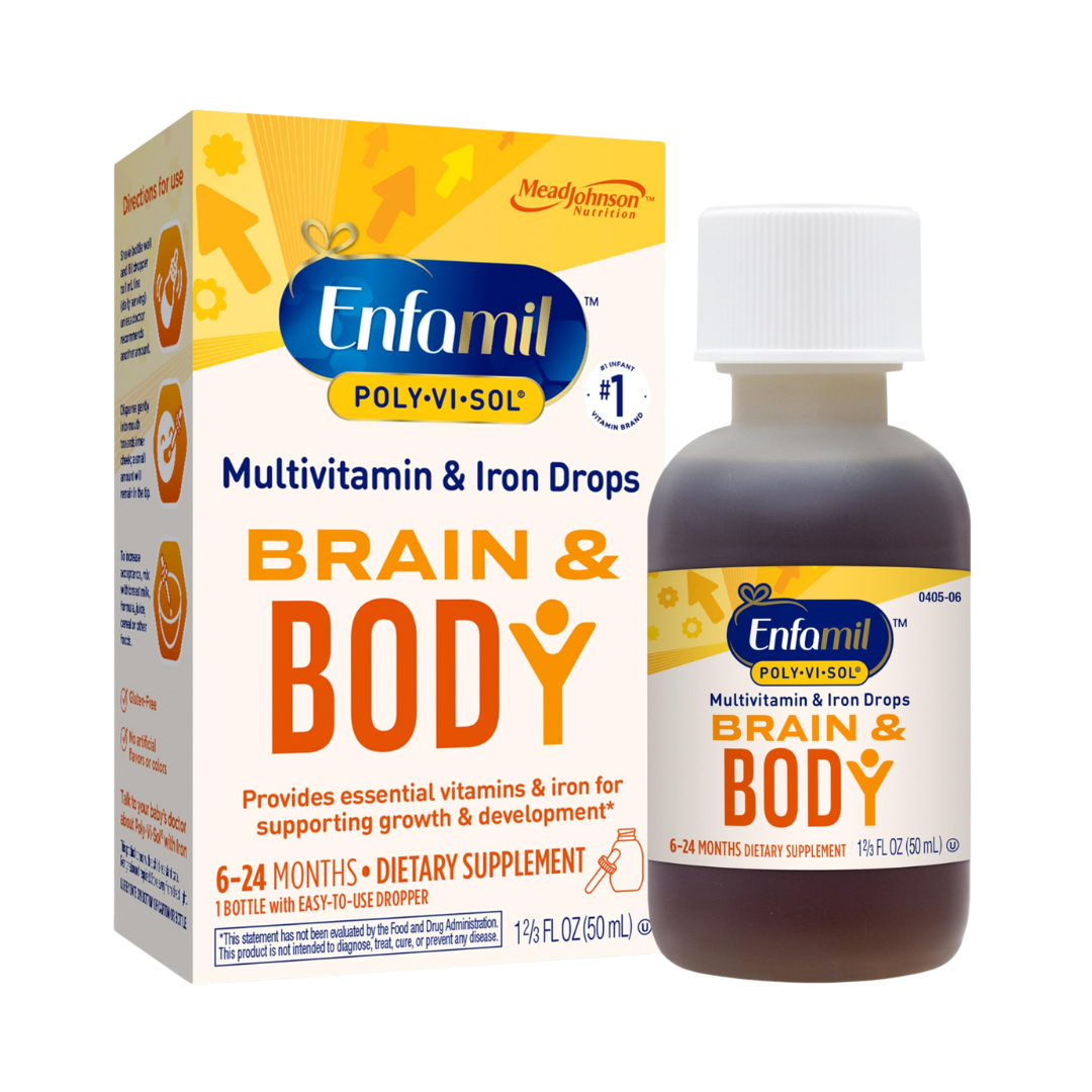 Enfamil Poly‑Vi‑Sol Brain & Body Multivitamin Drops (50 mL)