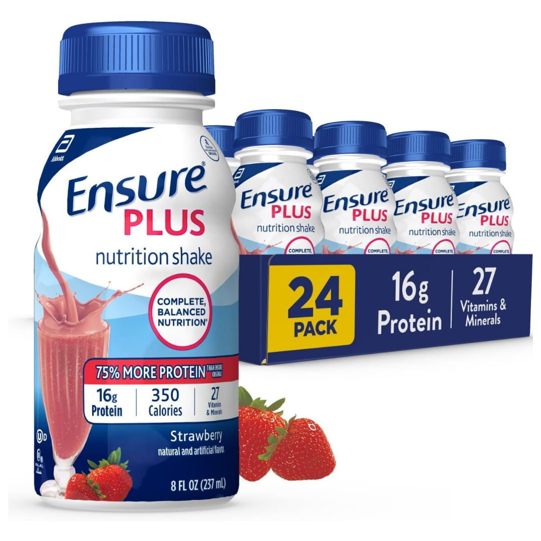 Ensure Nutrition Shake Strawberry Flavor 8 oz Bottles (24 pack)