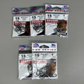 EAGLE CLAW (5 PACK) Non-Offset Drop Shot Hook Platinum Black #1 15 pc LPS6PG-1