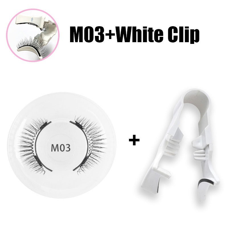 Magnetic false eyelashes set one pair magnetic false eyelashes natural thick and long false eyelashes quantum eyelashes