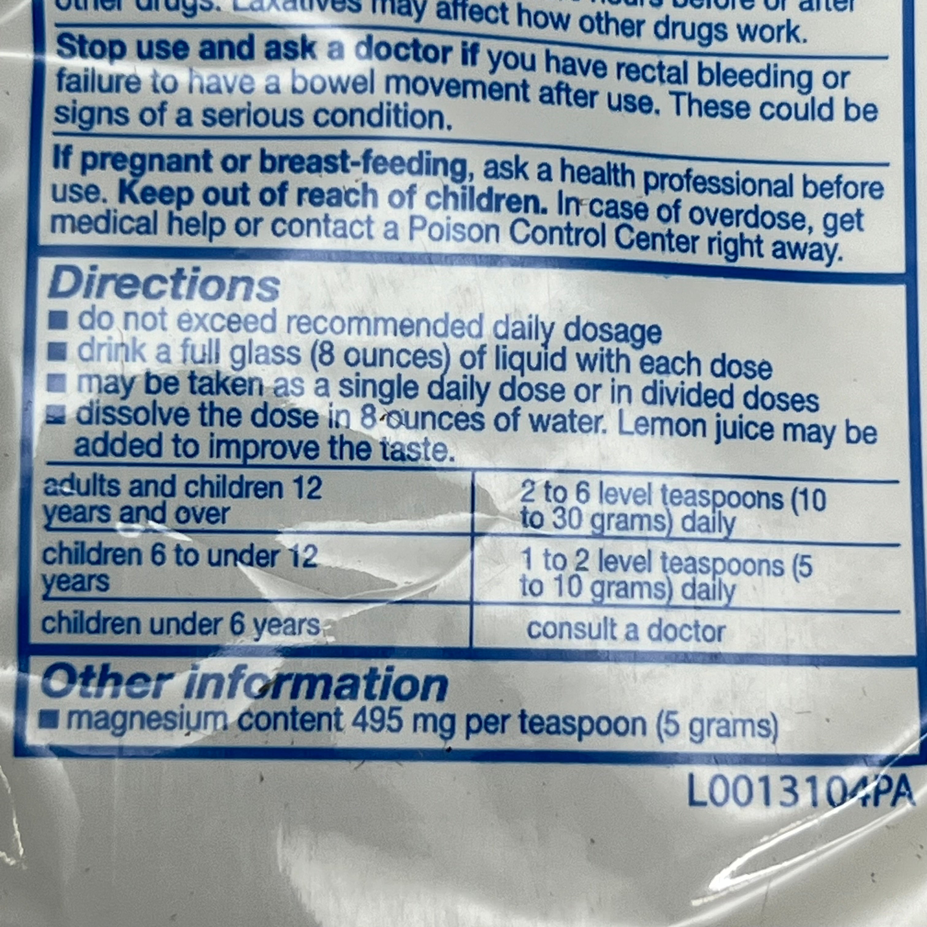 SWAN Epsom Salt Magnesium Sulfate U.S.P 16 oz Each BB 07/27