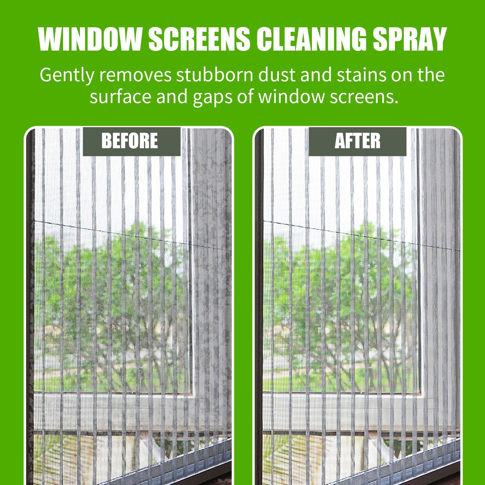 Window Cleaning Spray, Window Screen Cleaning Strong Decontamination Oil Stain Clean Bright Foam Spray