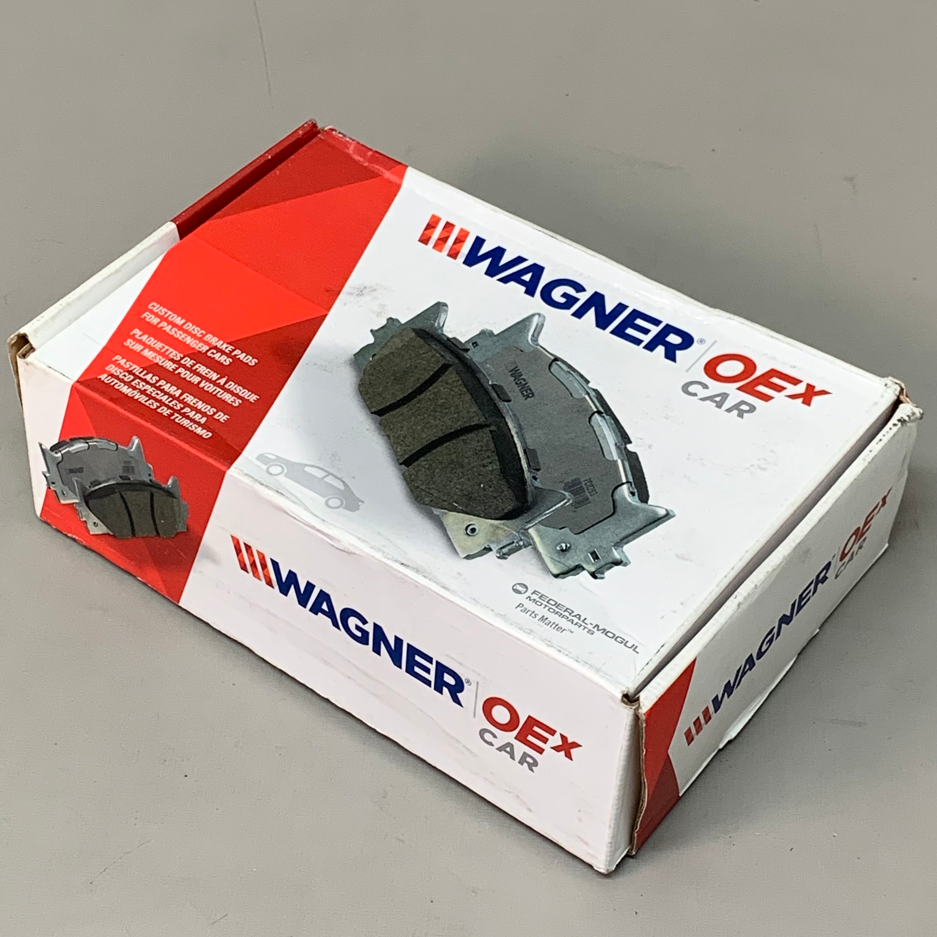 WAGNER OEx Premium Ceramic Disc Brake Pad Set 5 1/2" x 2" OEX924A