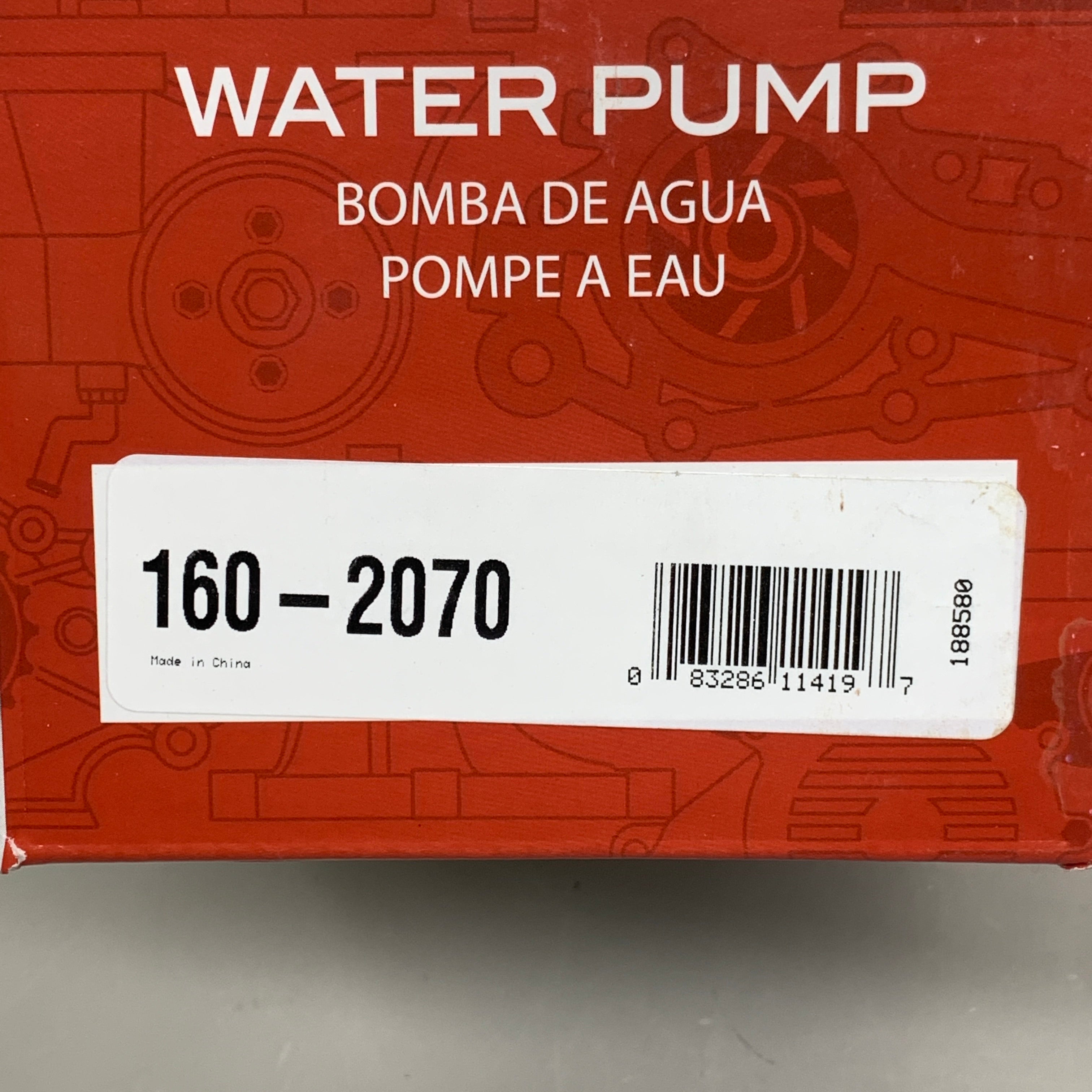 GMB Aluminum Engine Water Pump for Subaru Vehicles 188580 160-2070