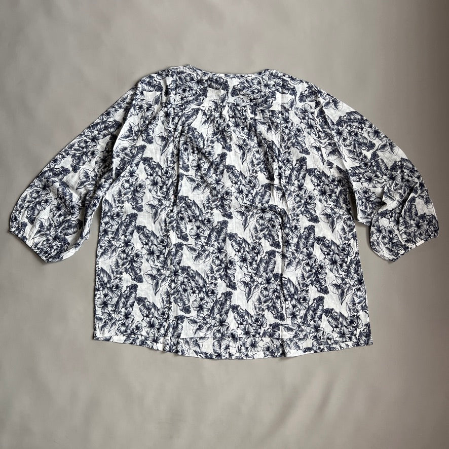 TOMMY BAHAMA Women's Tulia Blooms Top 3/4 Sleeve Coconut Size L (New)