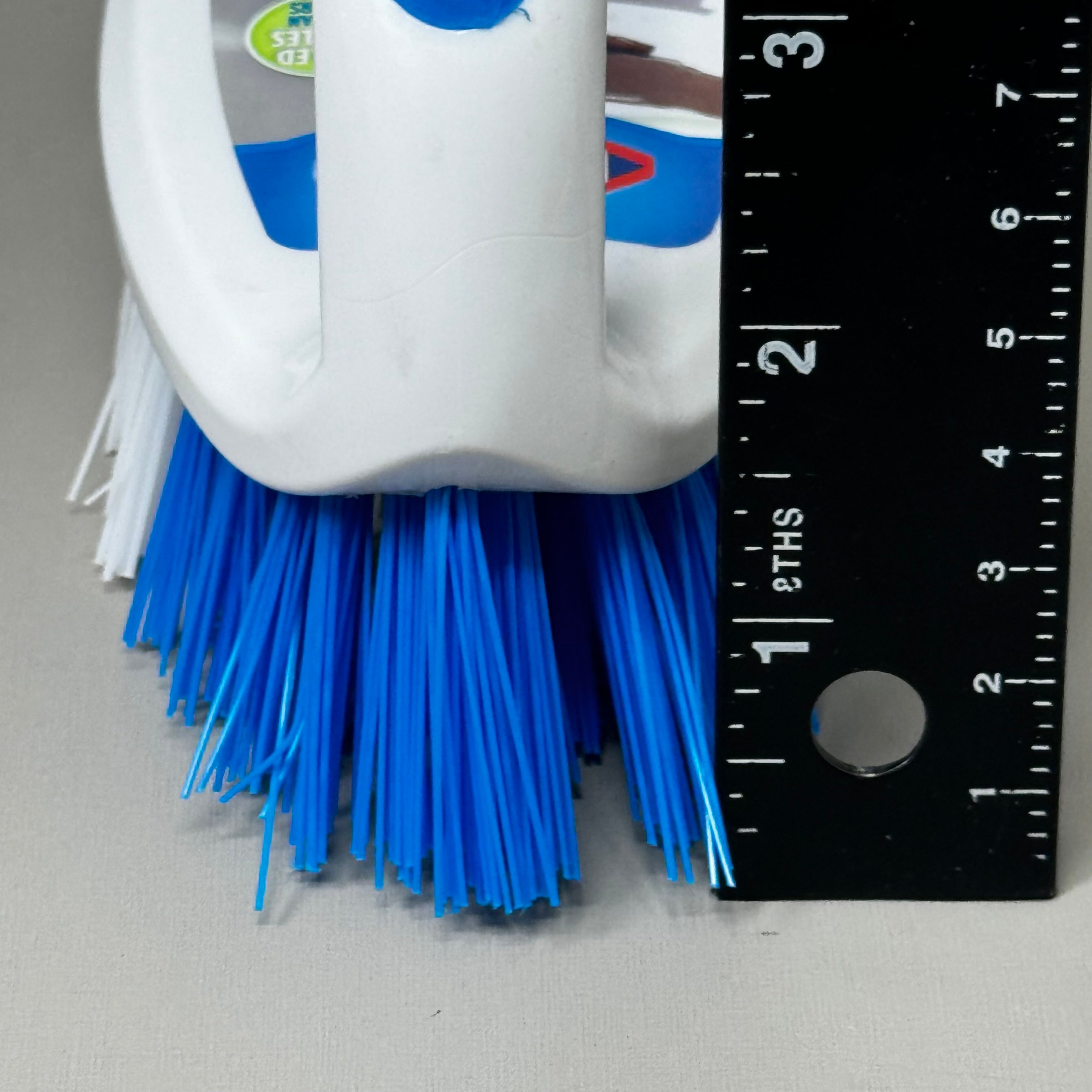 CLOROX (2 PACK!) Large Heavy Duty Scrub Brush 7 1/2" x 3" Blue/White 623246