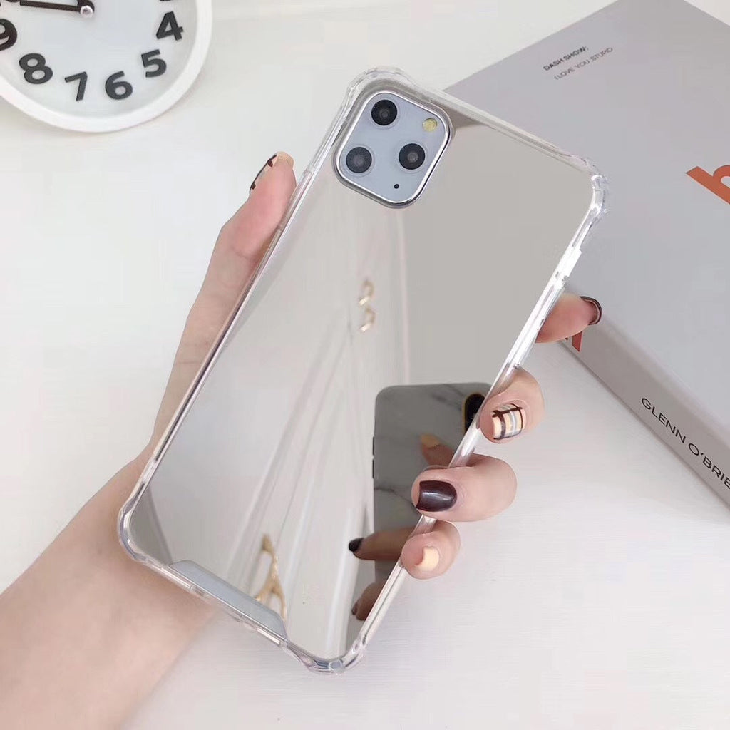 Gasbag Drop Proof Mirror Case for iphone XR XS MAX 13 14 Plus  Airbag Soft TPU Phone Cover
