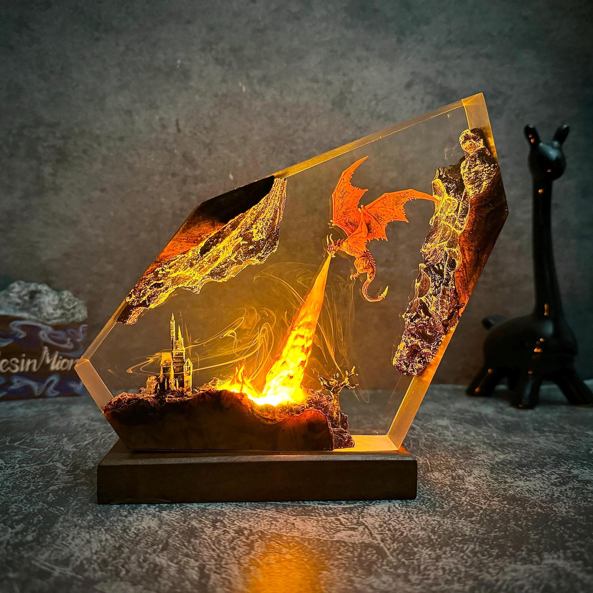 Dragonite Movie Model Night Light Resin Lamp