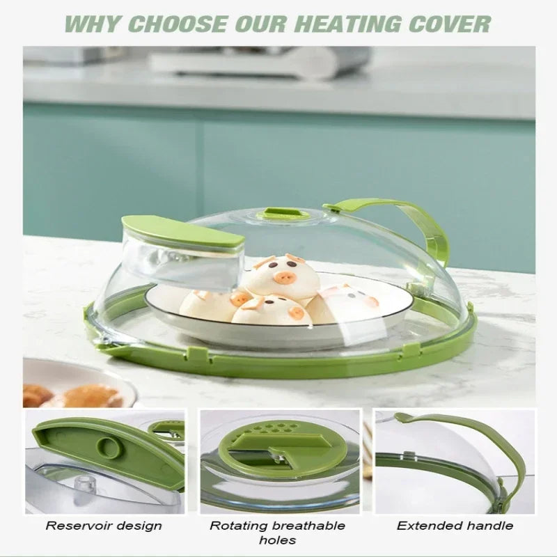 Microwave anti splash cover heat-resistant food heating cover food preservation cover oil proof cover