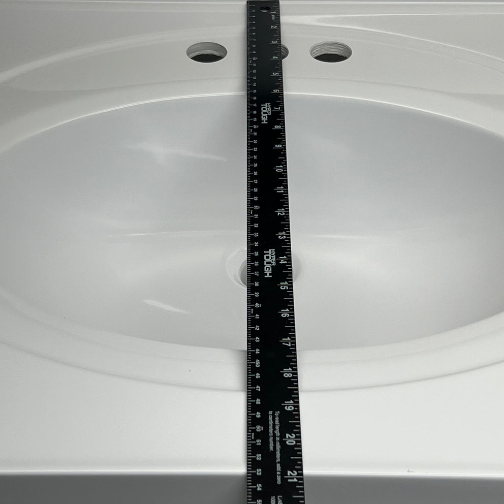 DHI CORP Vanity Top Sink Premium Cultured Marble 25” X 22” WHITE 552026