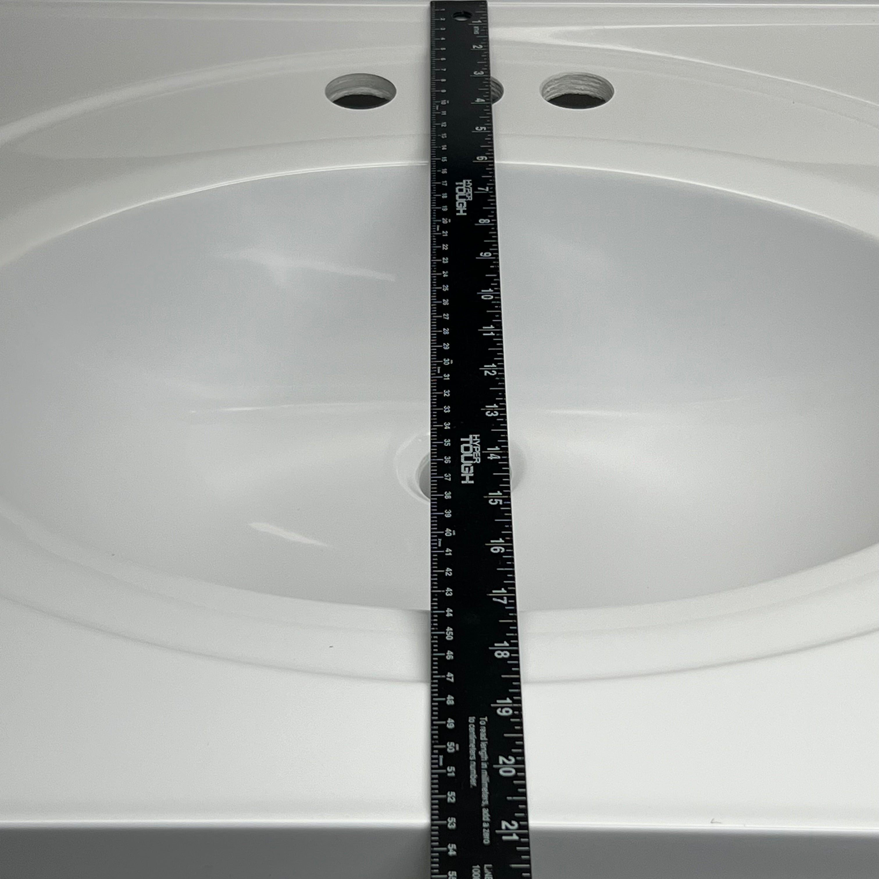 DHI CORP Vanity Top Sink Premium Cultured Marble 25” X 22” WHITE 552026