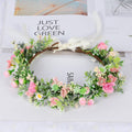 Forest style bride sweet flower headband hair accessories super fairy small floral accessories and makeup styling photography photography travel photography