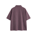 Checkered short sleeved shirt for men and women
