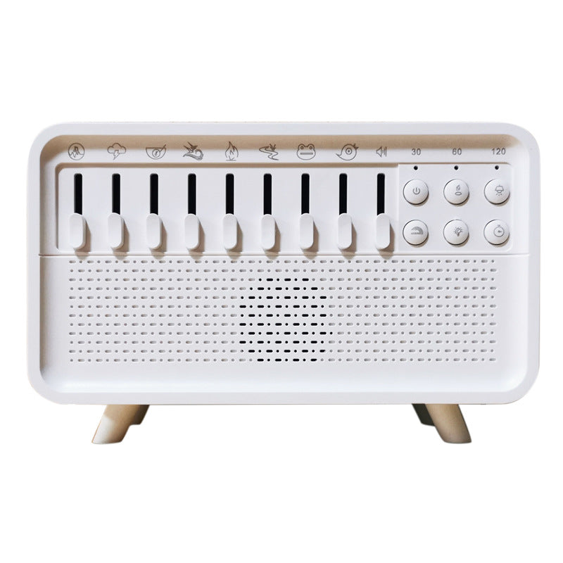 8 - Adjustable - White - Noise Air Aroma Diffuser Humidifier with Night Light and Bluetooth Speaker