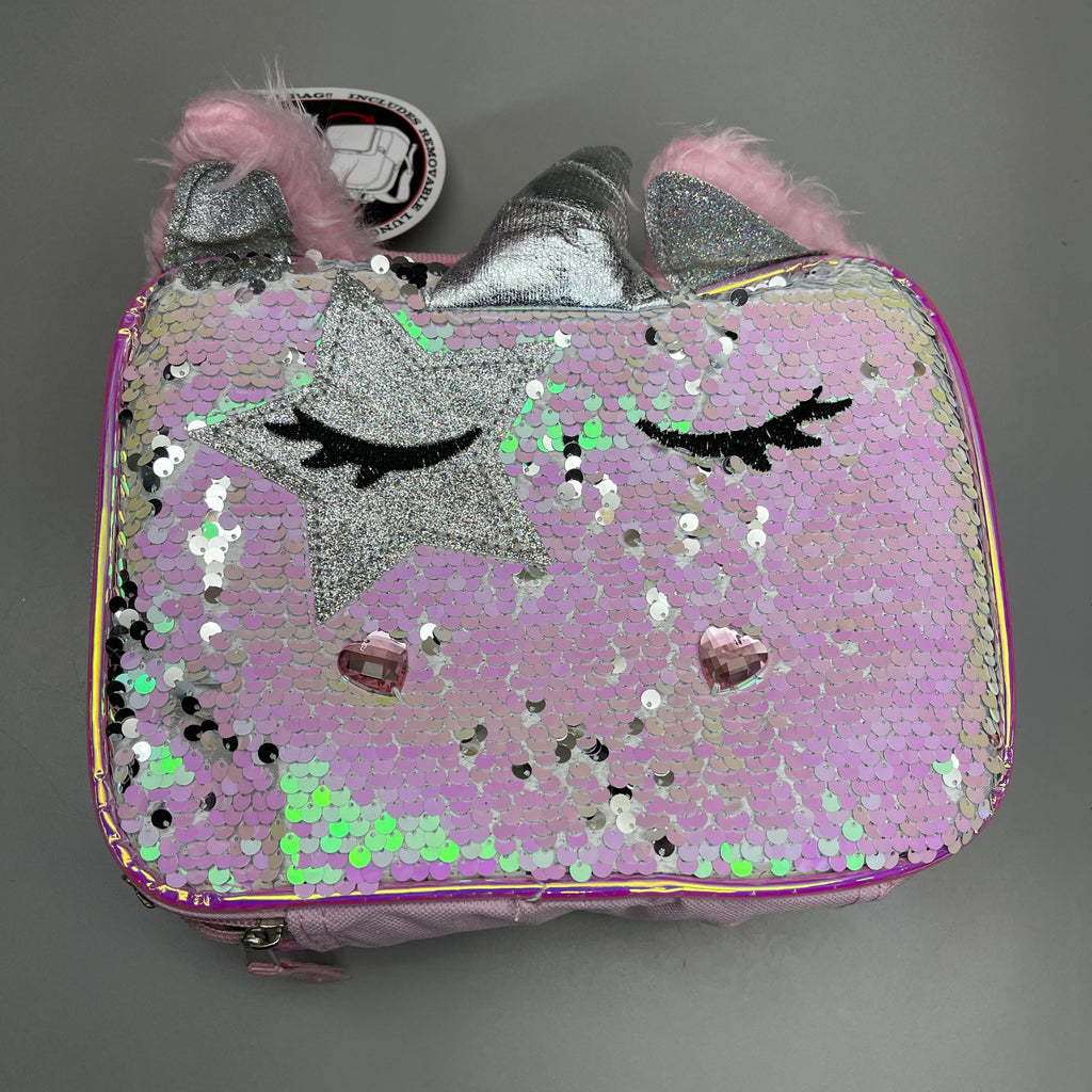 ACCESSORY INNOVATIONS Wonder Nation Unicorn Backpack & Lunch Bag Pink