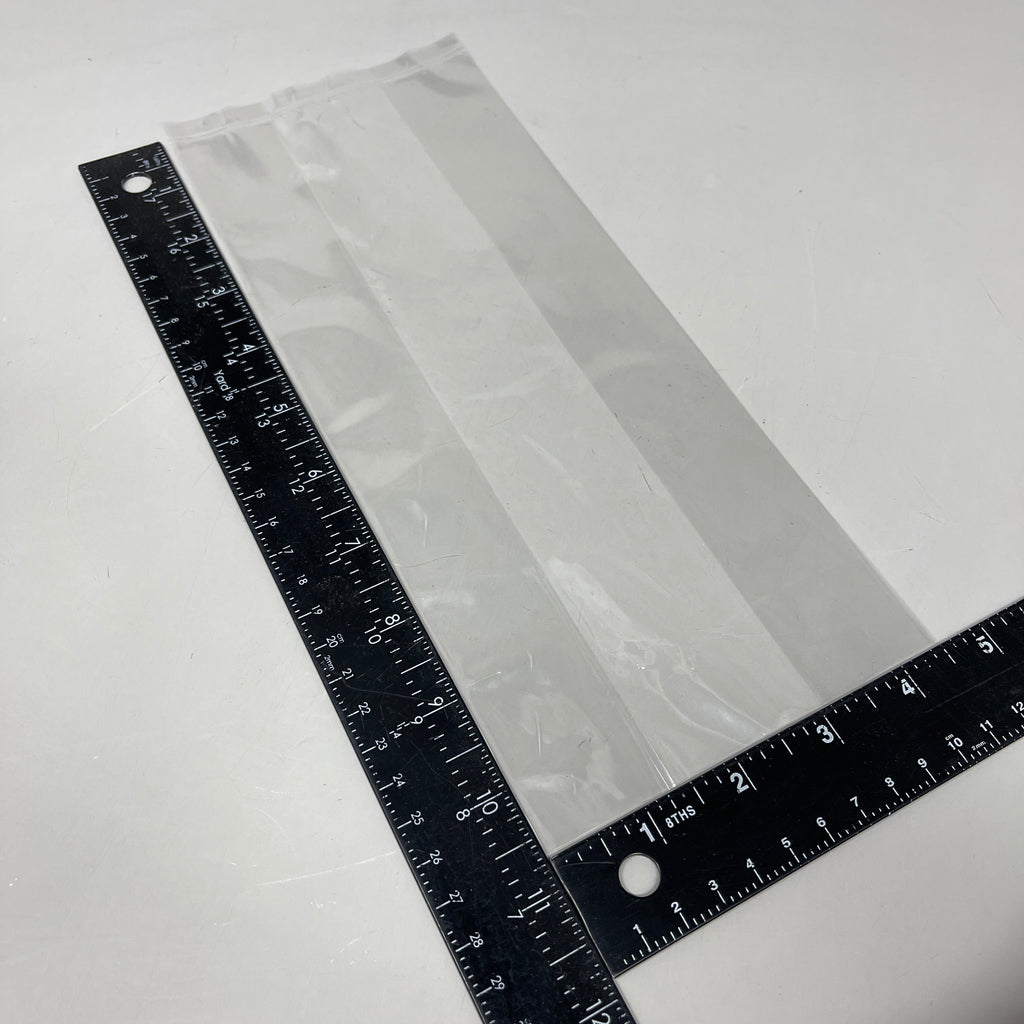 (100 PACK) Clear Gusseted Poly Plastic Bags Candy Cookie 1.5 Mil 4.5"x 2.75"x 10.75"
