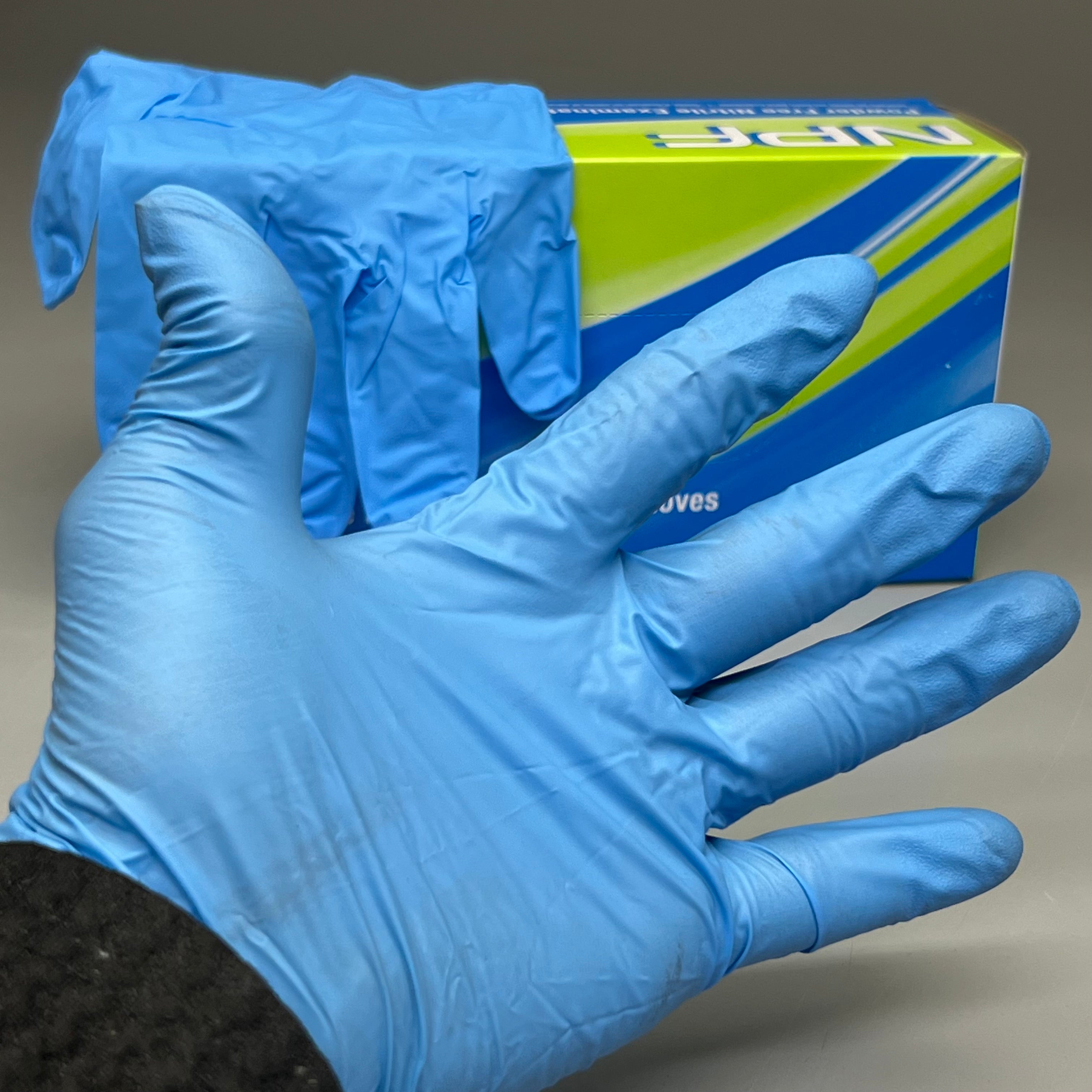 HOSPECO NPF (1,000 PACK) Nitrile Powder Free Exam Gloves Sz S Blue GL-N106FS