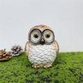 Statue decoration owl resin solar decoration