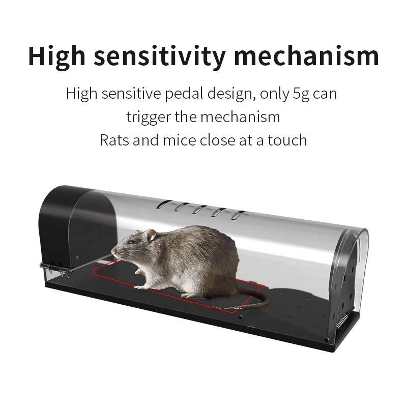 Mouse Trap New Type of Rat Trap High sensitivity plastic mouse trap Reusable Outdoor farmland catch rats catch voles