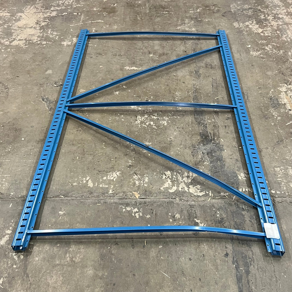 HALLOWELL Metal Shelving Frame Blue 73"x78"x48" Blue