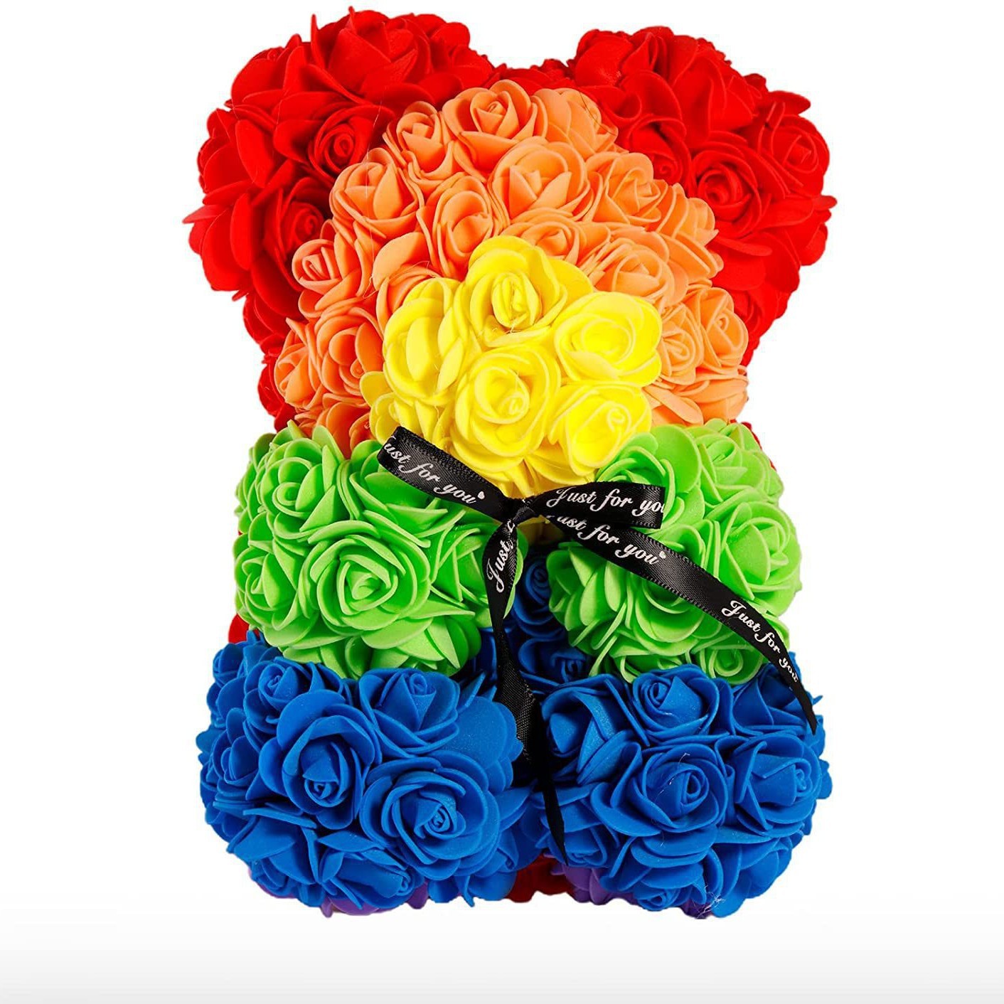 Mother's Day Gift 25cm Foam Flower Bear PE Rose Flower Bear PVC Gift Box Valentine's Day Cross-border Bestseller