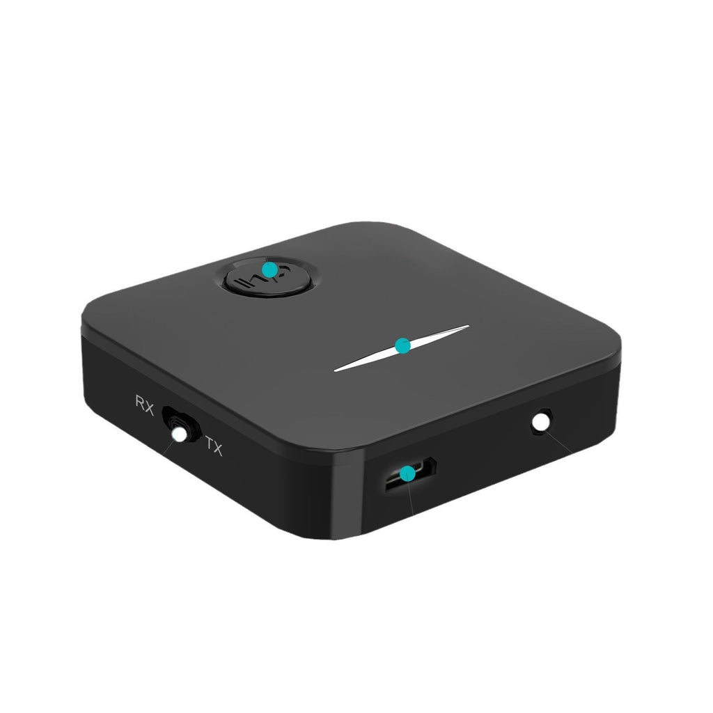 Bluetooth audio receiver transmitter adapter, MIC 2-in-1 car speaker