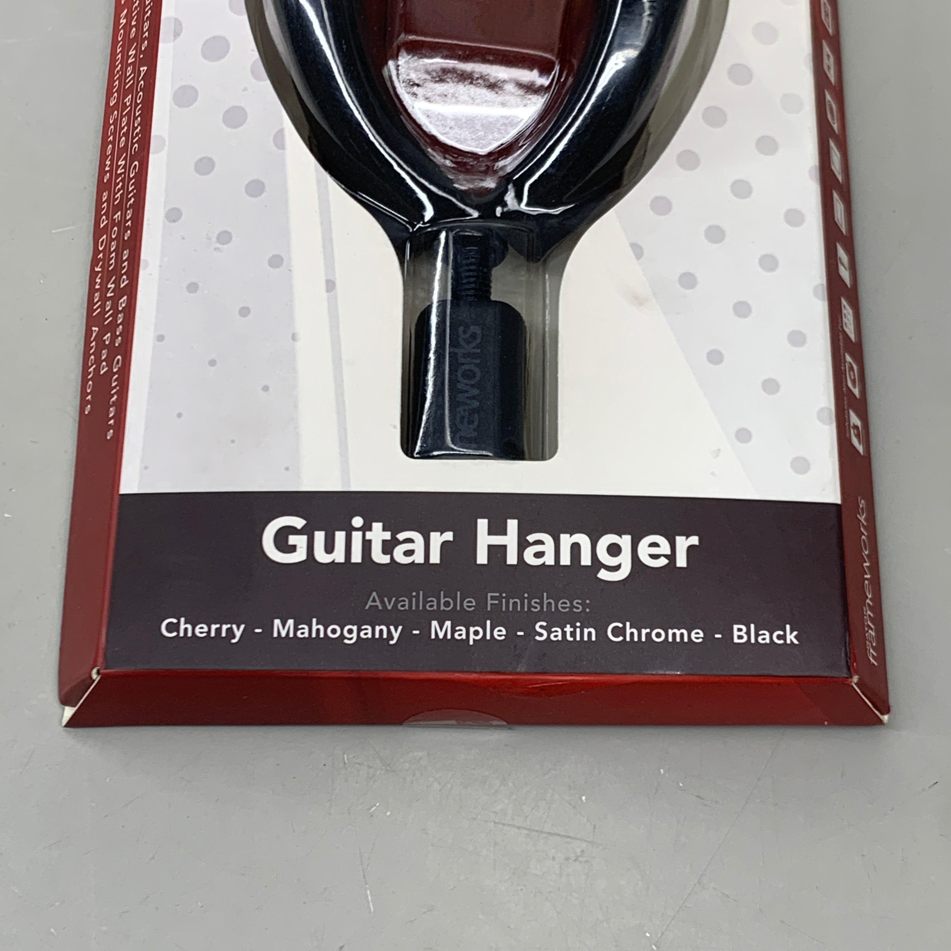 GATOR Cherry Wall Mount Guitar Hanger GFW-GTR-HNGRCHR