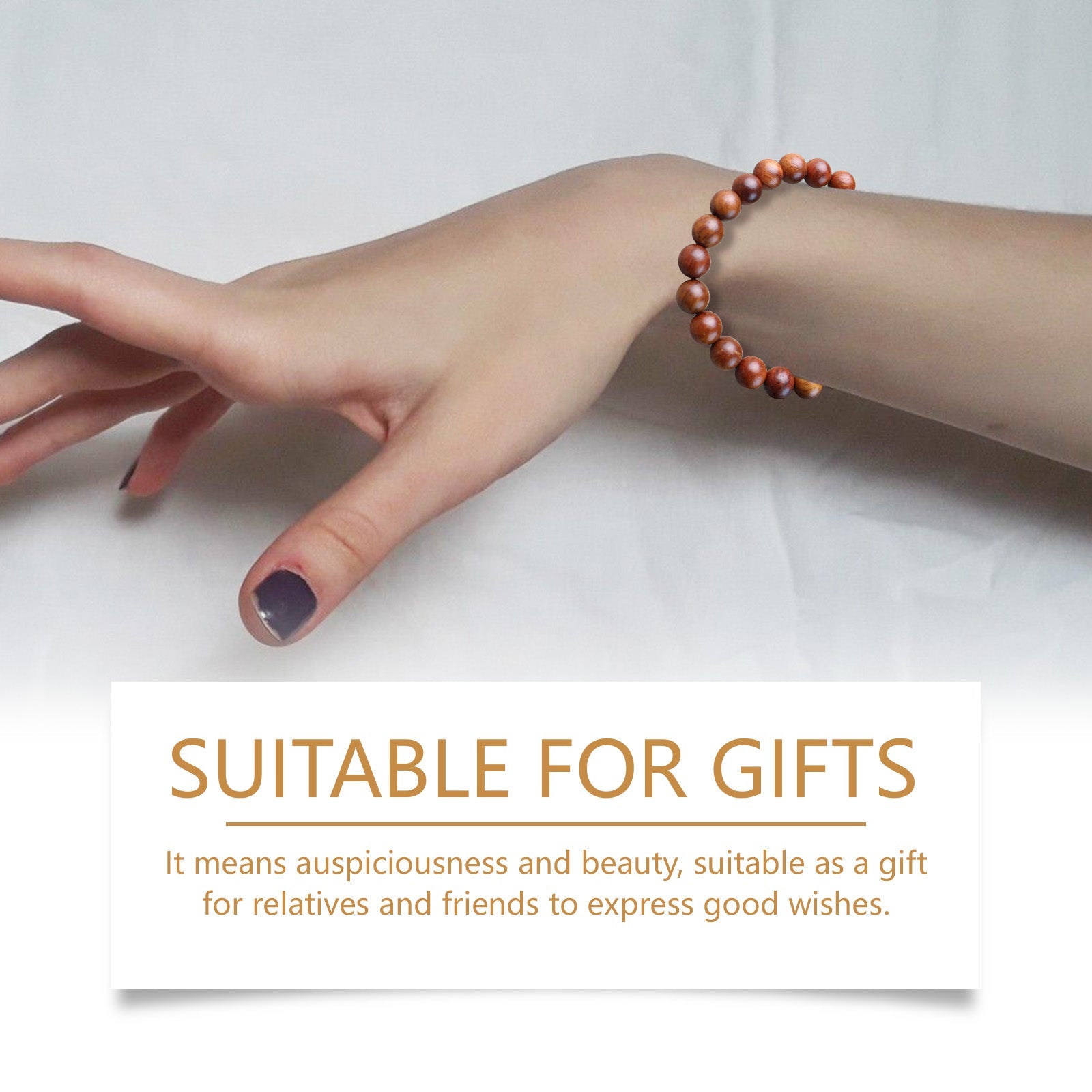 Rosewood Bracelet Unisex Everyday Decor With Rosewood Bracelet Beaded
