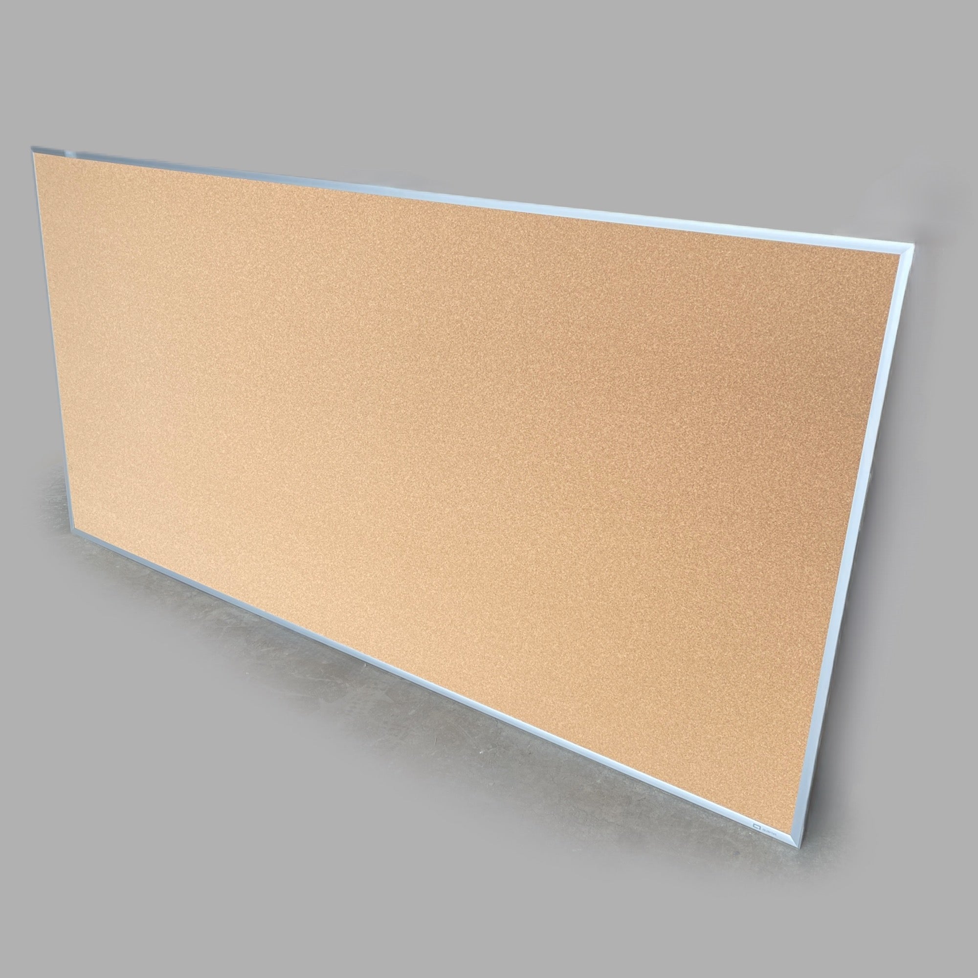 QUARTET Cork Bulletin Board 48" H x 96" w/ Aluminum Frame 2308 As-Is
