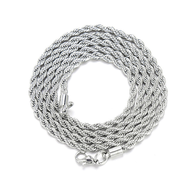 Hip hop accessories grass letter pendant melon seed buckle Cuban chain accessory
