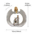 Nordic Creative Angel Family Sculpture Decoration Home Living Room Bookcase Decoration Crafts Resin Statue Ornament