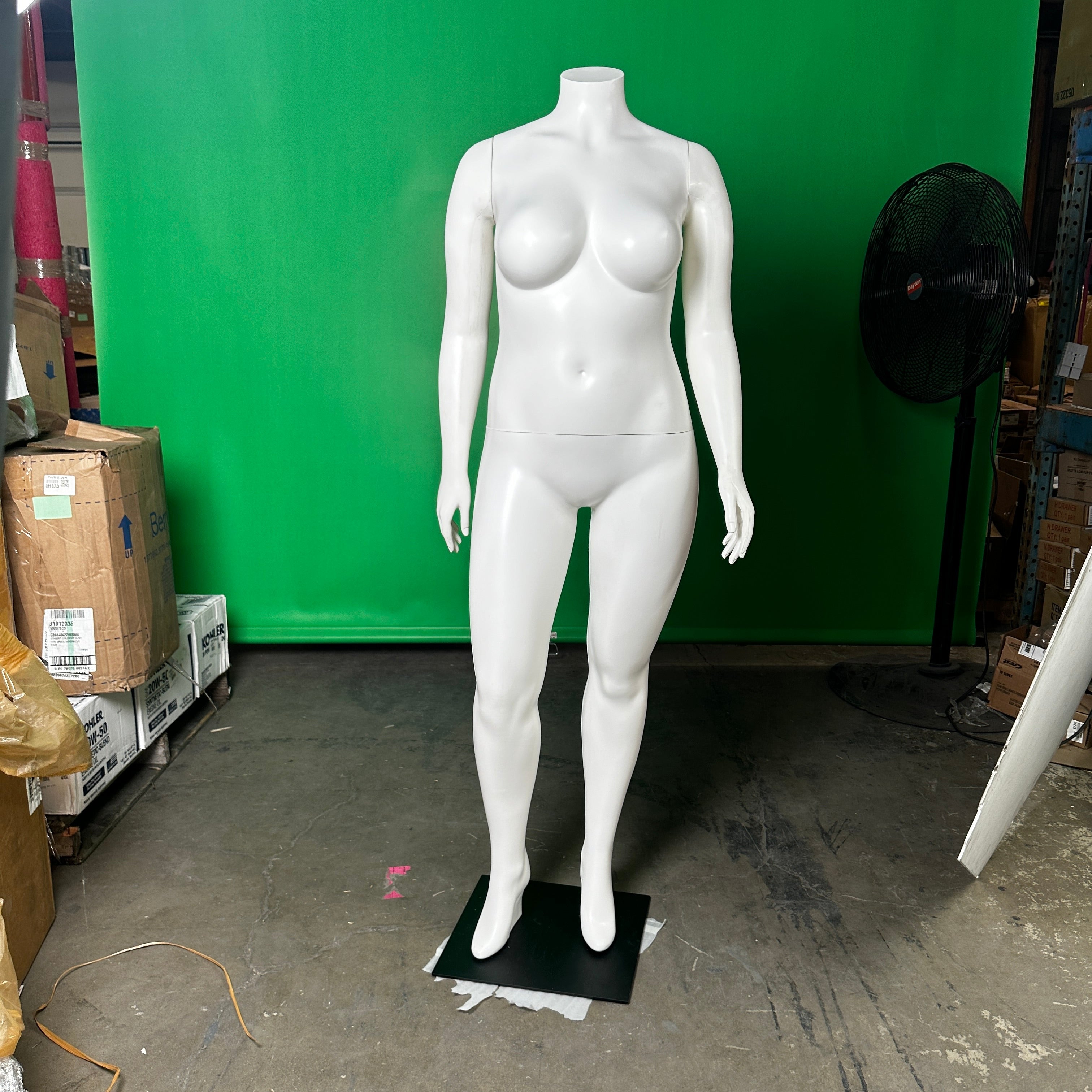 Realistic High-Quality Full-Body Female Mannequin "Natalie.4, Pose I" White VM0734